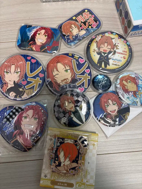 Ensemble Stars Leo Tsukinaga Can Badge Bundle