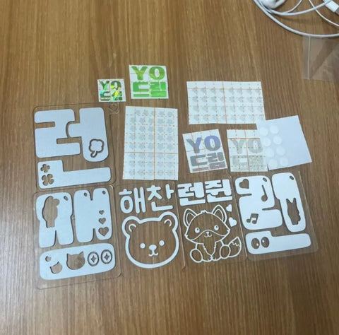 NCT Dream Light Stick Acrylic Plate / Meumeom Meal Bomb Renjun Jaemin Haechan Reflective Sticker Mark
