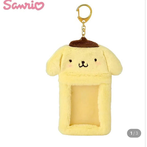 Sanrio photocard faux fur photocard holder, Pompompurin