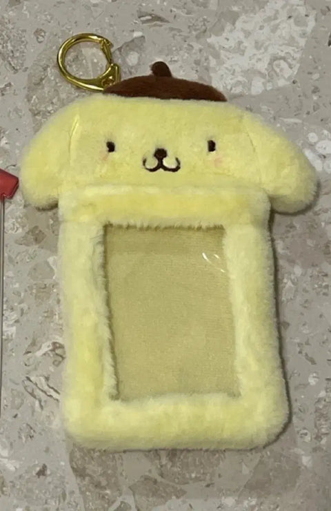 Sanrio photocard faux fur photocard holder, Pompompurin
