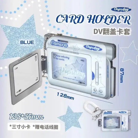 Acrylic photocard holder, photocard, pasha holder, kitsch, video photocard holder, camcorder