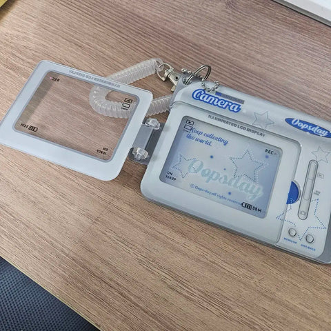 Acrylic photocard holder, photocard, pasha holder, kitsch, video photocard holder, camcorder