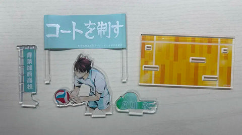 Selling Haikyuu Oikawa banner and acrylic stand.