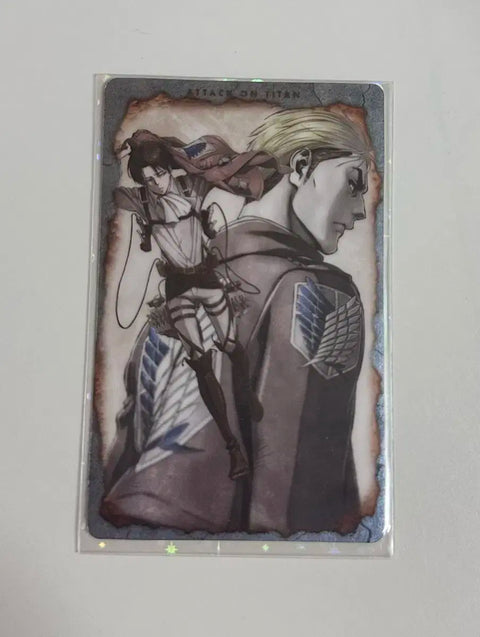 Attack on Titan Eren Elvin Levi Collector's Card