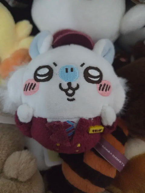 Chiikawa Momonga Station Worker Keychain Doll