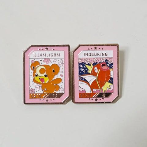 Huy hiệu Pokemon Isaac Toast Teddiursa Magikarp