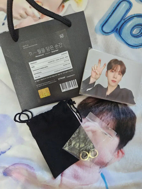 MONSTA X Kihyun Novemberdamsun Earrings Photocard Included, Novemberdamunsungan