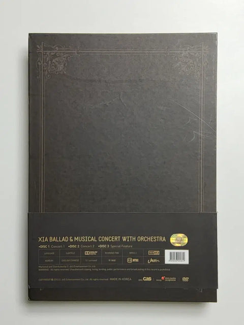 DVD BALLAD &amp; NHẠC KỊCH XIA Kim Junsu