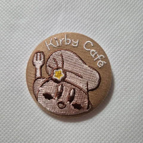Kirby Cafe Fabric Can Badge