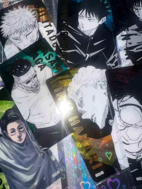 Original Cost Jujutsu Kaisen Art Exhibition Clear Card Pack Full Set (Naoya Zenin, Megumi Fushiguro)
