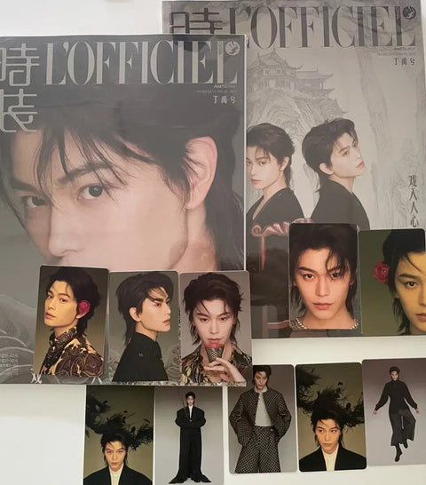Jung Woo-hye, Ding Yuxi unopened L'Officiel magazine pictorial 2 types including 10 photo cards