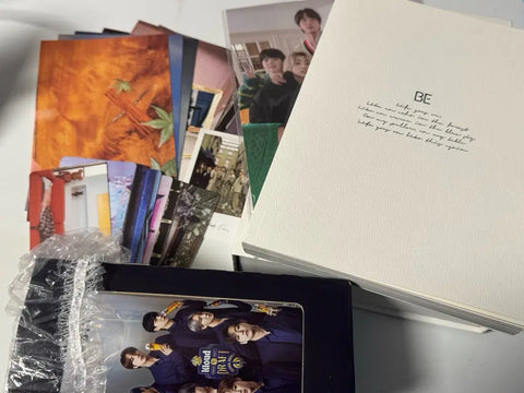 Selling BTS merchandise as a lot.