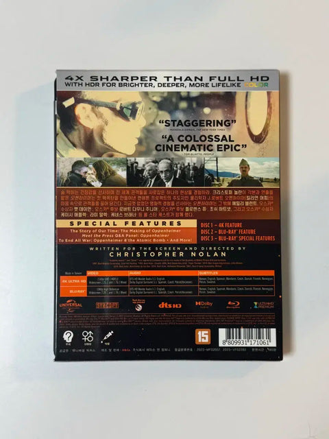 Bản phát hành Blu-ray 4K của Oppenheimer