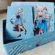 Hololive Shirakami Fubuki Can Badge + Acrylic Stand Suzakiya Castella Collaboration