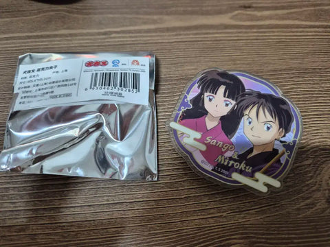Inuyasha clip badge clip Miroku Sango goods
