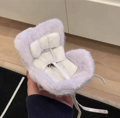 Ghế búp bê nhồi bông 10cm, ghế ô tô đặc biệt