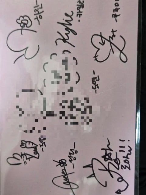 Girl group Kiss signed postcard