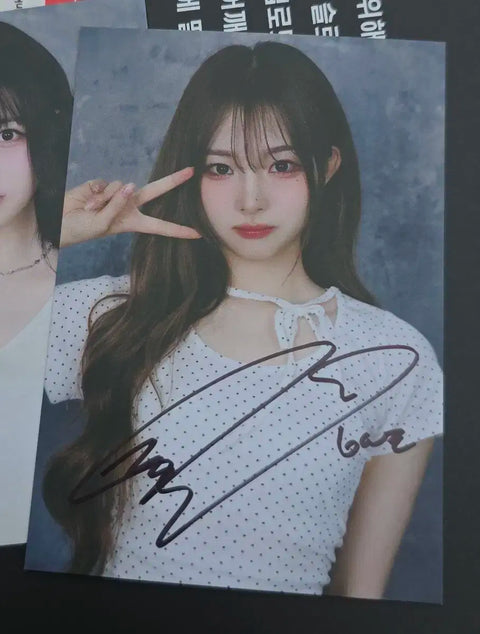 TripleS Hayeon đã ký bưu thiếp vé vào buổi hòa nhạc bưu thiếp quà tặng Wave