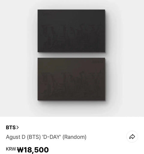 Album D-Day của BTS Suga, sản phẩm mới