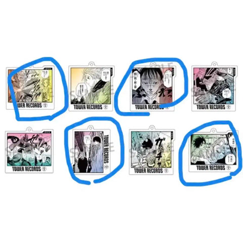 Sakamoto Days Sakaday Tower Records Famous Scene Original Art Keychains Bundle