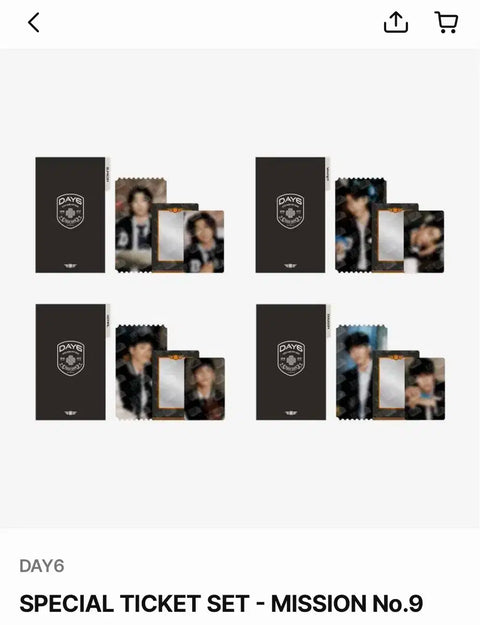 Bộ vé đặc biệt Wonpil Number Nine của DAY6