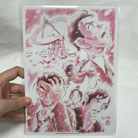 Unopened | Detective Conan: The Jet-Black Submarine Week 3 Special Gift Original Art Visual Board A5