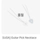 BTS Suga Yoongi Guitar Pick Necklace