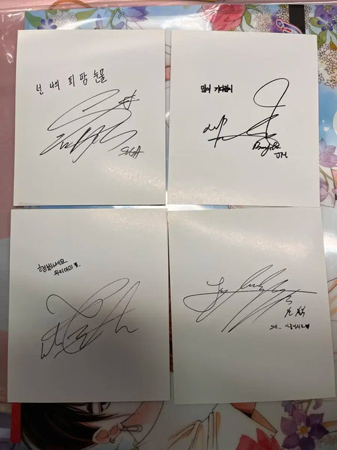 Selling Wings album photocards, completing the Dragon Ball collection.