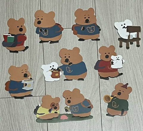 Bộ 9 miếng dán Quokka In School Dinotaeng giảm giá