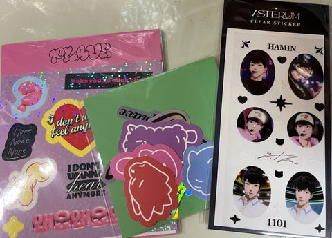 Bộ sticker Playve, bán trọn bộ: Samwae, Six Summer, Animate Plus, Hamin