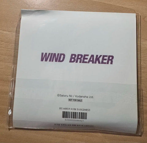 Wind Breaker Acrylic Coaster Unopened