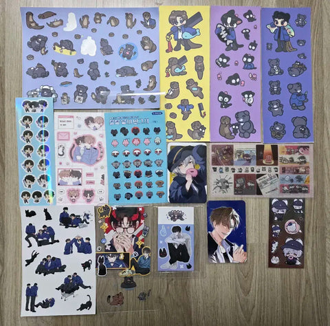 Bizarre Commute Horror Story Hyunmu Team 1 Focused Photocards Stickers Unofficial Goods