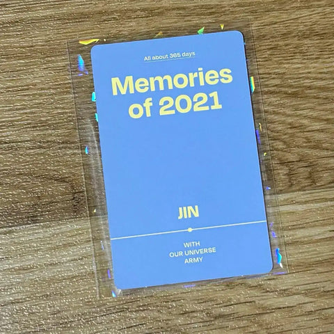 BTS Bangtan Boys 2021 Memories Digital Code Jin Photocard
