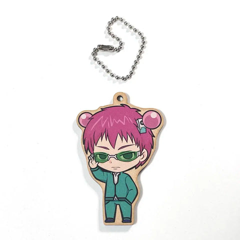 Official > The Disastrous Life of Saiki K. Wooden Keychain Strap