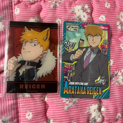Mob Psycho Reigen Acrylic Card Photocard Set