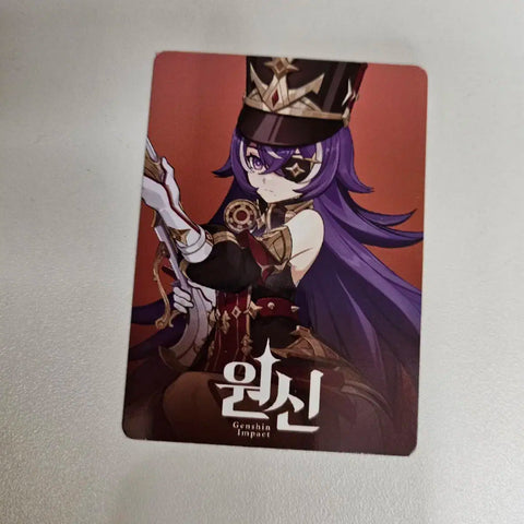 Thẻ ảnh độc quyền của Genshin Impact Hàn Quốc tại Fontaine PC Cafe có lợi cho Chevreuse