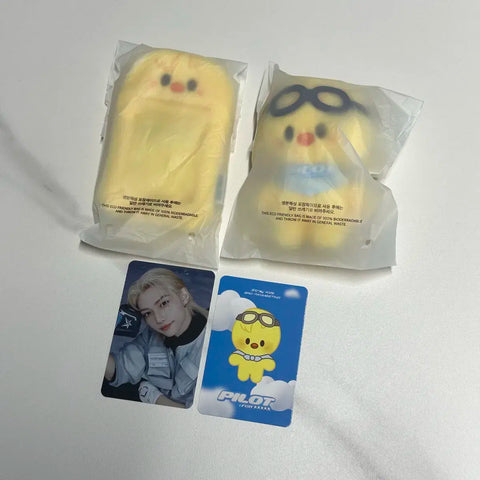 Stray Kids Felix BbokAri Pilot Doll Nametag bbokari skz Photocard Holder