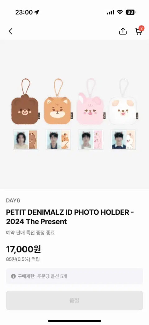 DAY6 Petit ID Holder Young K Wonpil