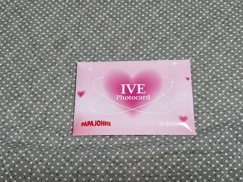 Papa John's IVE Photocard