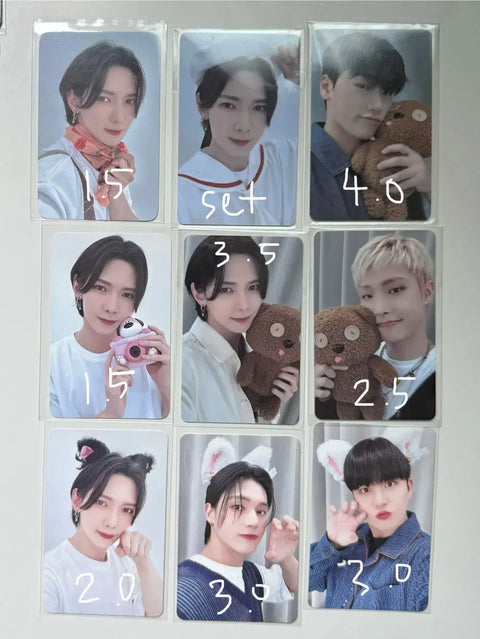 Ateez San, Yeosang, Mingi, Wooyoung Outlaw photocard Mammu, Withmuu popup lucky draw