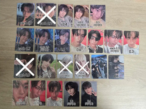 I'm selling Tomorrow X Together TXT The Star Seekers photo cards, album inclusions, and unreleased photo cards.