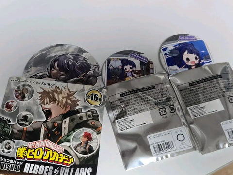 My Hero Academia Jiro original drawing exhibition canvas button, Tokyo childhood pop-up shop goods entire set.