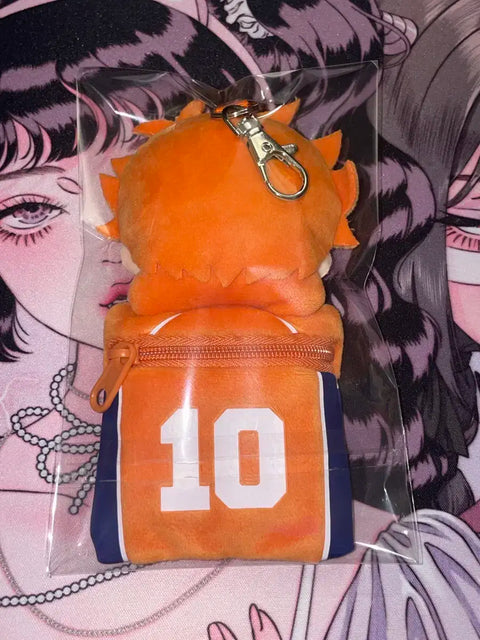 Haikyu!! Mini Mascot Plush Pouch Keychain Hinata