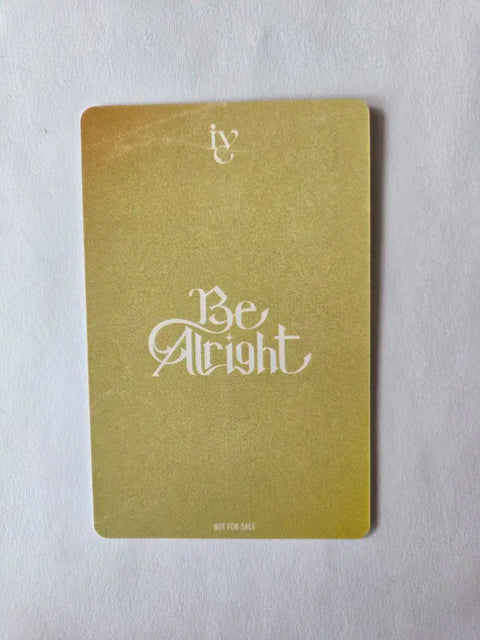 IVE Be Alright Tower Records Thẻ ảnh Wonyoung chưa phát hành