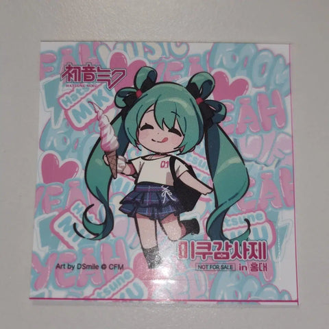 Tấm lót ly Lễ Tạ ơn Hatsune Miku + Nhãn dán