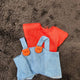 Labubu Red T-shirt & Overalls Set