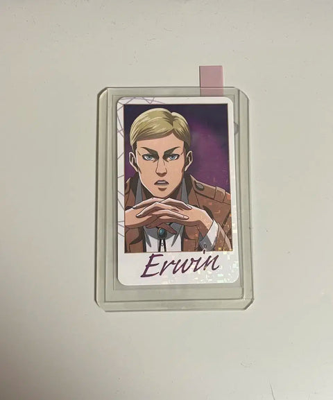 Attack on Titan Erwin Smith Commander Hologram Photocard Card Paper Goods Sale