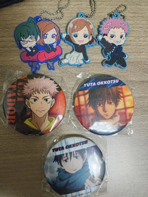 Jujutsu Kaisen Gojo/Yuta Badge & Keychain