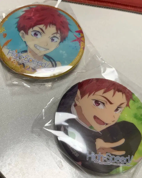 Free! Free! Shiina Asahi High Speed Can Badge Magnet