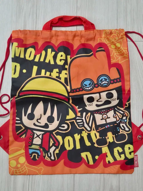 One Piece Luffy Ace String Backpack